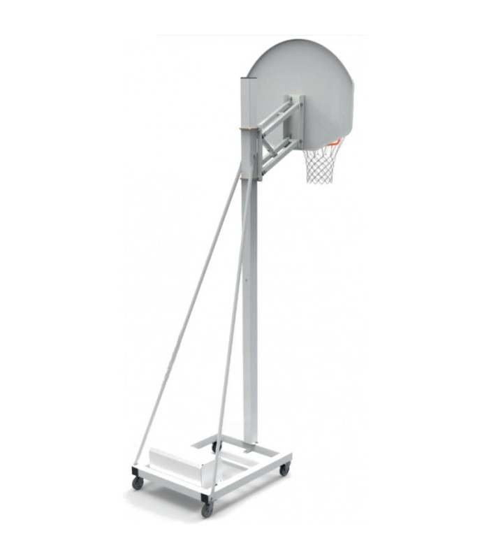 PANIER DE BASKET INTÉRIEUR MOBILE RÉGLABLE DE 2,60 M A 3,05 M VUE ARRIERE