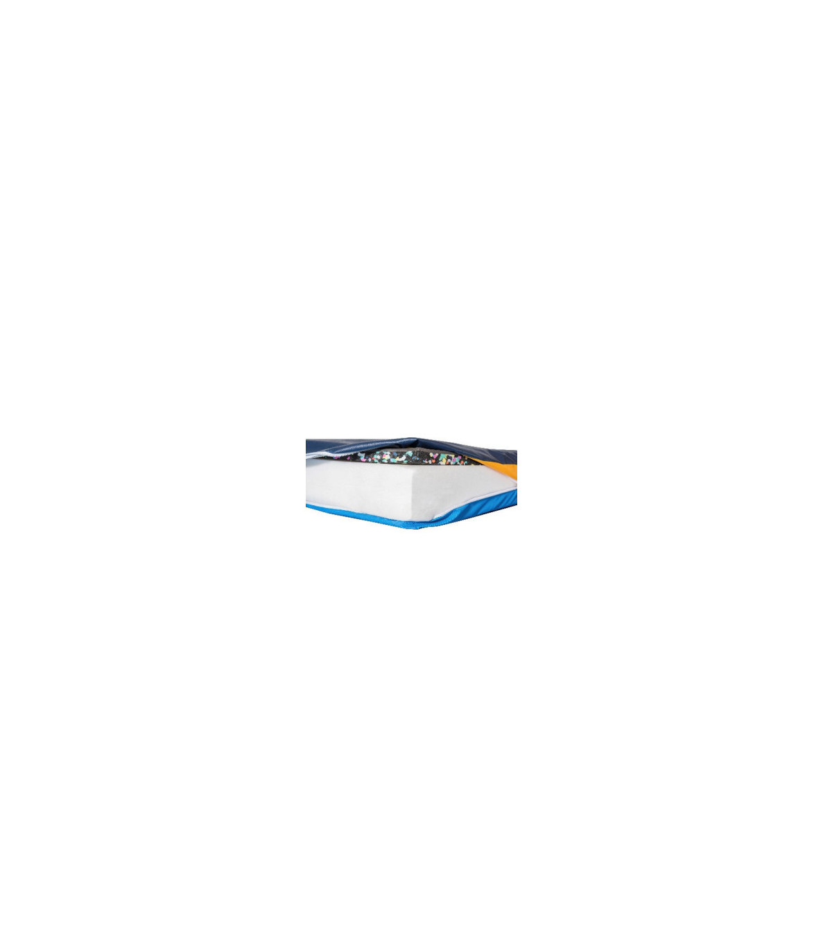 MOUSSE MATELAS GYMNASTIQUE DE RECEPTION STABILISES 200 x 120 x 10 cm BLEU