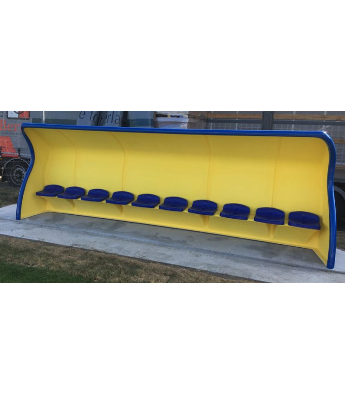 ABRI DE TOUCHE MONOBLOC COMPOSITE COULEUR BLEUE 5 M HAUTEUR 1,6 M