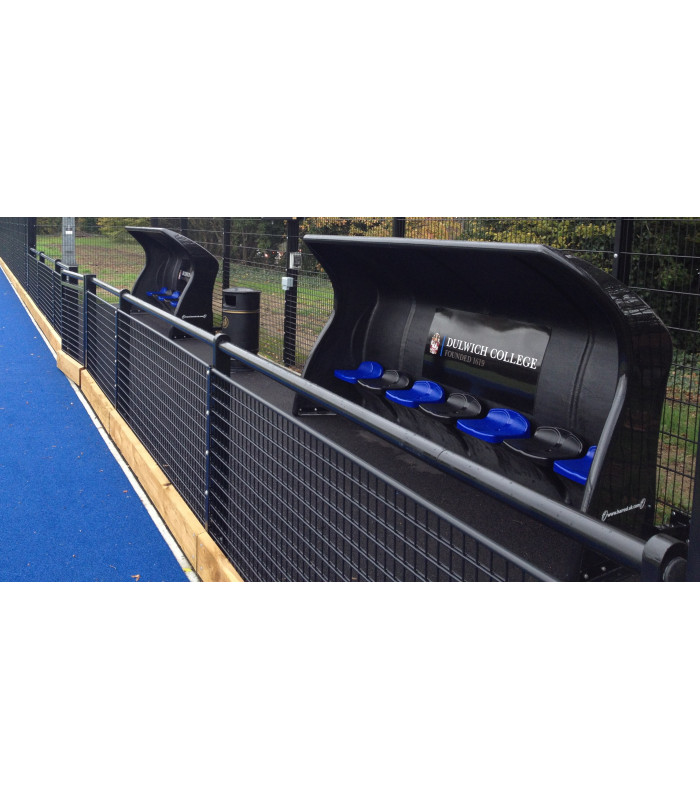 ABRI DE TOUCHE MONOBLOC COMPOSITE COULEUR NOIRE HAUTEUR 1,6 M