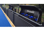 ABRI DE TOUCHE MONOBLOC COMPOSITE COULEUR NOIRE HAUTEUR 1,6 M