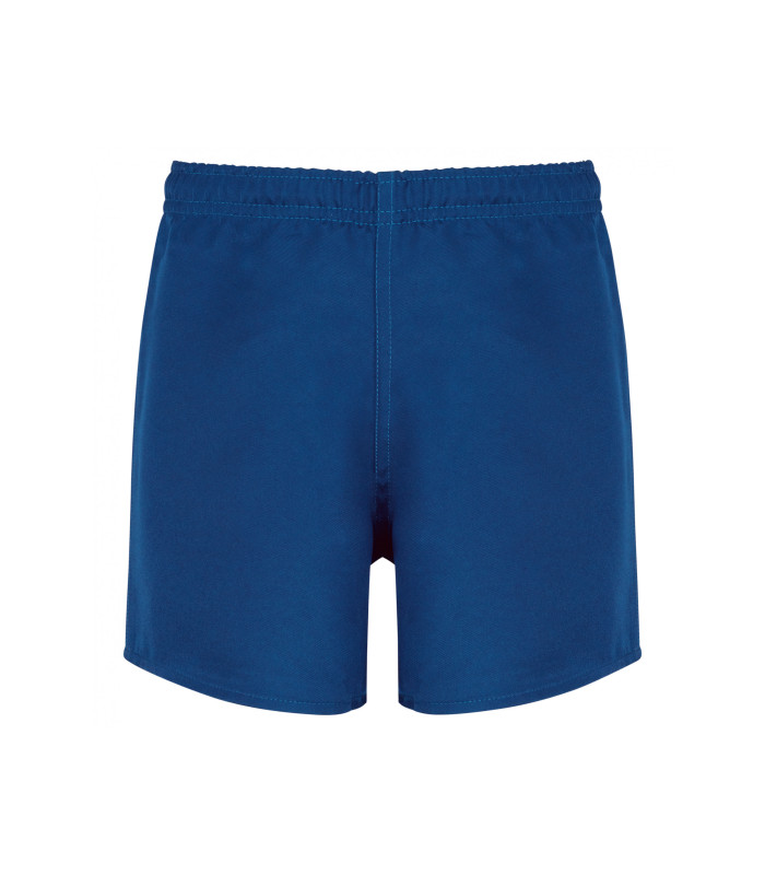 SHORT DE RUGBY ENFANT PRO ACT BLEU ROY FONCE