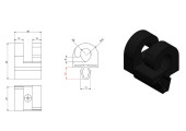 DIMENSIONS CROCHETS ALU A CLIPSER