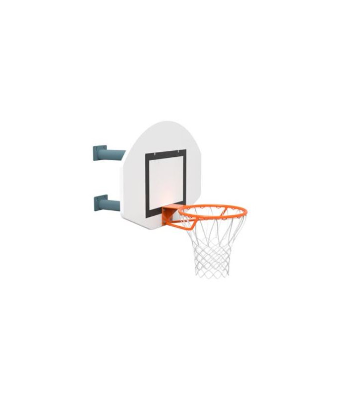 PANIER DE BASKET MURAL INTERIEUR HAUTEUR FIXE 2 BRAS DEMI LUNE