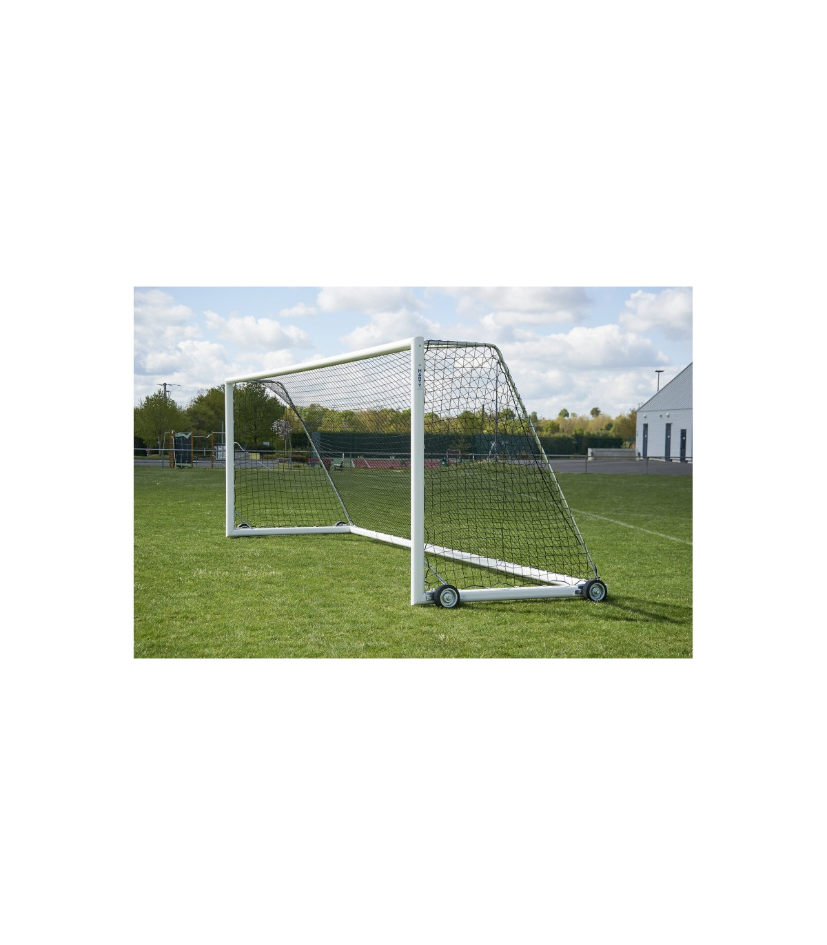MINI BUT FOOTBALL 4 X 1.5 M TRANSPORTABLE AVEC LESTS