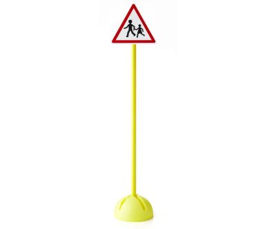 PANNEAU DE SIGNALISATION ROUTIÈRE ENDROIT FRÉQUENTÉ PAR DES ENFANTS PLOT LESTABLE