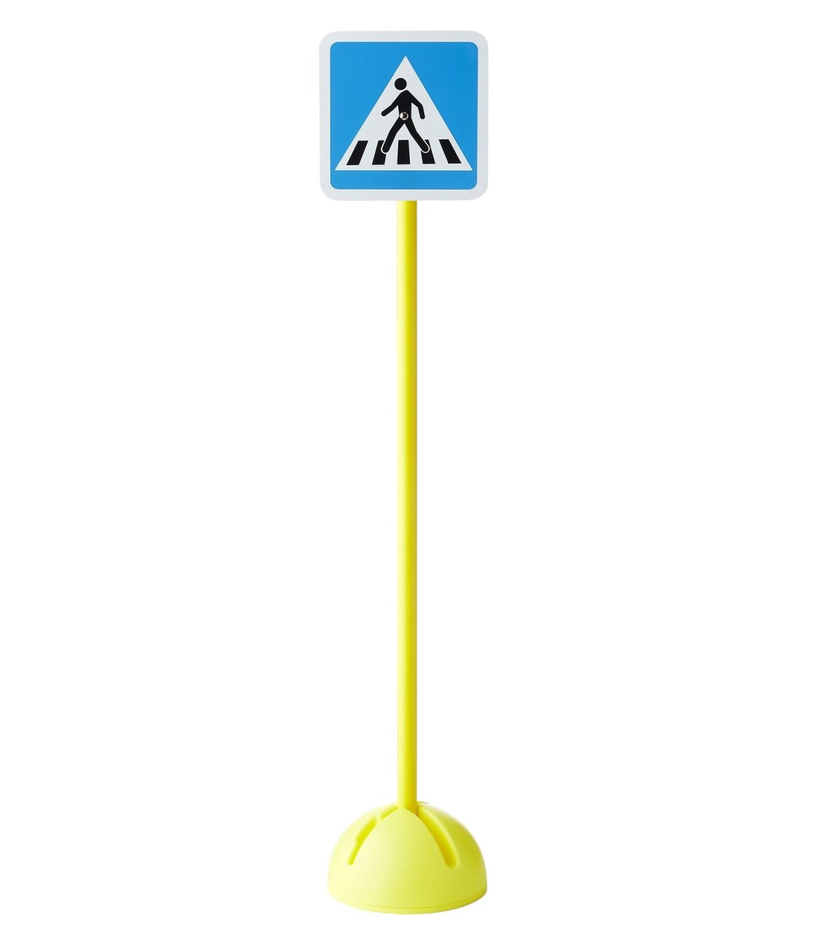 PANNEAU DE SIGNALISATION ROUTIÈRE PASSAGE PIÉTONS BLEU PLOT LESTABLE