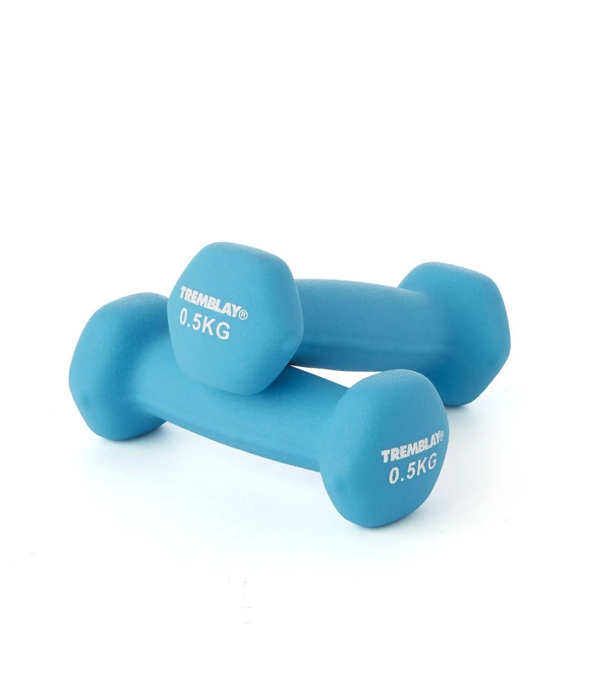 PAIRE D'HALTERES PVC 0.5 KG