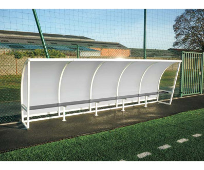 ABRI DE TOUCHE HAUTEUR 1,6 M VUE FACE ARRIERE ALU CÔTÉ PE TRANSPARENT