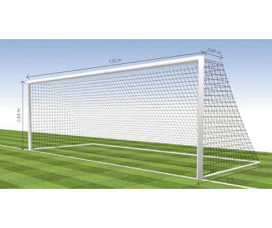 FILETS DE FOOTBALL À 11 FORME TRAPÈZE