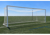 FILETS DE FOOTBALL A 11 FORMAT EUROPÉEN 120 MM HEXAGONAL BLANC