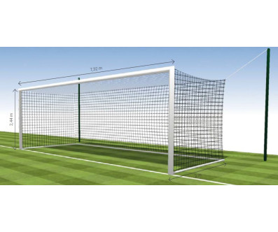 PAIRE DE FILETS DE FOOTBALL A 11 FORMAT EUROPÉEN 120 MM SANS NOEUD