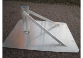EMBASE POTEAUX BEACH VOLLEY EN ALUMINIUM