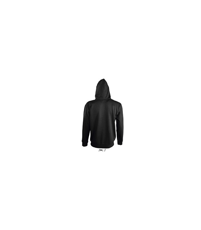 VESTE ZIPPEE CAPUCHE CONTRASTEE HOMME VUE DOS