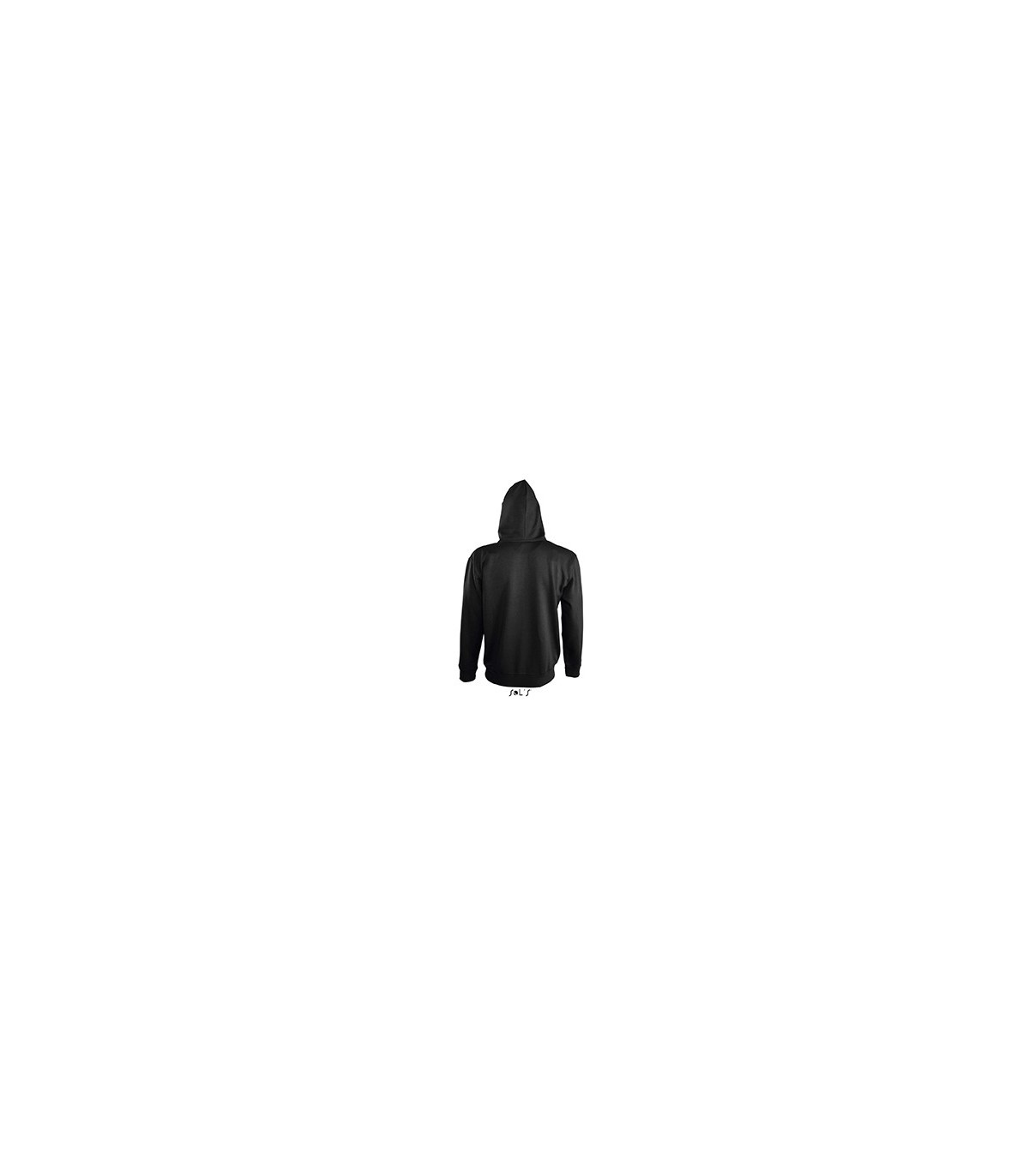 VESTE ZIPPEE CAPUCHE CONTRASTEE HOMME VUE DOS