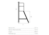 DIMENSIONS PODIUM VOLLEY BALL ALUMINIUM